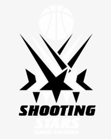 Shooting Stars Logo Black And White - Stars, HD Png Download, Transparent PNG