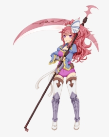 Girl With Scythe Pose, HD Png Download, Transparent PNG