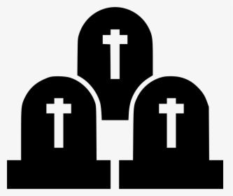 Graveyard - Cemetery Icon Png, Transparent Png, Transparent PNG