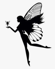 Transparent Fairy Silhouette Clipart - Fairy Silhouette, HD Png Download, Transparent PNG