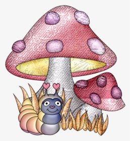 Mushroom Clipart Tinkerbell - Alice In Wonderland Mushroom Cartoon, HD Png Download, Transparent PNG