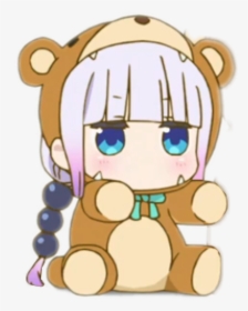 Anime Loli Bear , Png Download - Dragon Maid Kanna Bear, Transparent Png, Transparent PNG