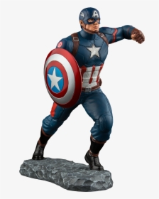 Captain America 1 6 Statue, HD Png Download, Transparent PNG