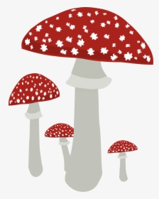 Mushrooms 4 Clip Arts - Cute Mushrooms With Transparent Background, HD Png Download, Transparent PNG