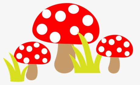 Free Simple Cartoon Mushrooms - Mushroom Clipart, HD Png Download, Transparent PNG