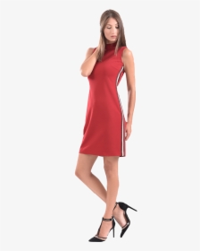 Short Dress With A Collar And A Vertical Line - Photo Shoot, HD Png Download, Transparent PNG