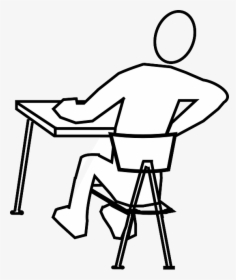 Draw A Person Sitting, HD Png Download, Transparent PNG