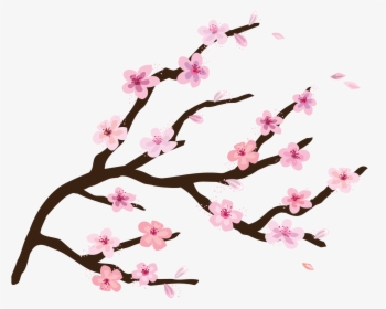 Waterfall In A Forest - Cherry Blossom Tree Clipart, HD Png Download, Transparent PNG