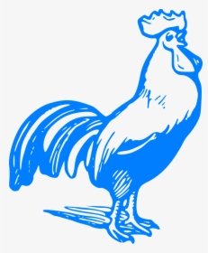 Blue Rooster Clipart, HD Png Download, Transparent PNG
