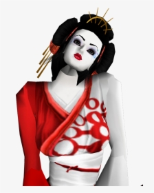 Mime-artist - Geisha Png, Transparent Png, Transparent PNG