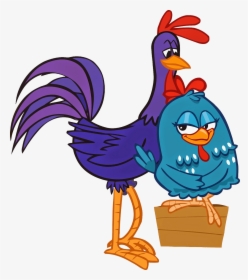 Rooster Tororo And Lottie Dottie Chicken - Lottie Dottie Purple Rooster, HD Png Download, Transparent PNG