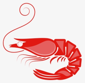 Seafood Caridea Lobster Crab Menu - Shrimp Logo Vector Free, HD Png Download, Transparent PNG