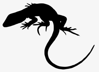 Lizard Silhouette Png, Transparent Png, Transparent PNG
