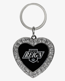 Ontario Reign Bling Heart Keychain - Keychain, HD Png Download, Transparent PNG