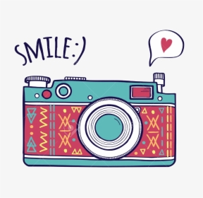 Camera Clipart Teal Graphics Illustrations Free On - Collect Moments Not Things Camera, HD Png Download, Transparent PNG