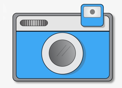 Old Camera Clipart Free Clip Art Image - Cute Camera Clipart Blue, HD Png Download, Transparent PNG