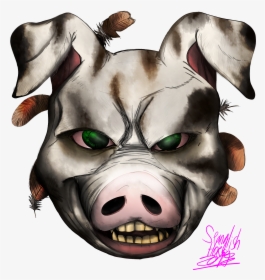 Creepy Pig Face For River 3 05 - Illustration, HD Png Download, Transparent PNG