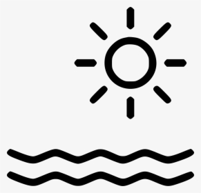 Sun Water Beach Holiday Ocean - Heat Icon Air Conditioner, HD Png Download, Transparent PNG