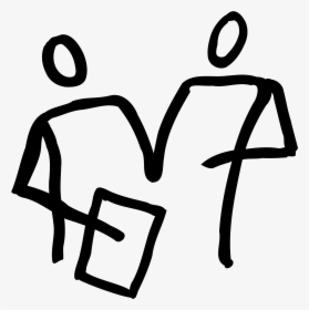This Free Icons Png Design Of 2 People Looking At A - Two People Clip Art, Transparent Png, Transparent PNG