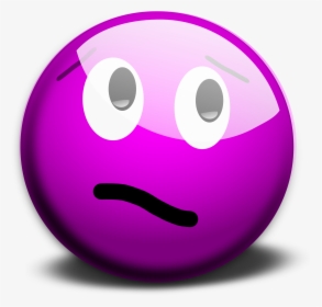 Pink,emoticon,smiley - Purple Circle With Face, HD Png Download, Transparent PNG