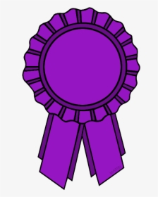 Purple Ribbon - Award Ribbon Clipart Png, Transparent Png, Transparent PNG