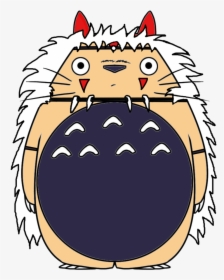 Totoro Meets Mononoke - Totoro Coloring Pages, HD Png Download, Transparent PNG