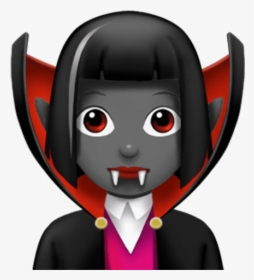 Vampire - - Iphone Halloween Emoji, HD Png Download, Transparent PNG