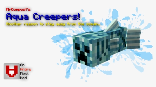 Minecraft Water Creeper Mod, HD Png Download, Transparent PNG
