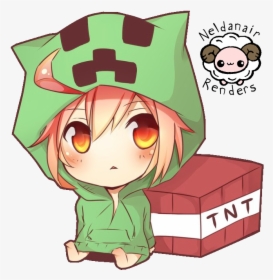 Minecraft Creeper Anime Girl - Minecraft Creeper As Human, HD Png Download, Transparent PNG