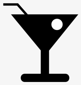 Cocktail Clipart Black And White, HD Png Download, Transparent PNG