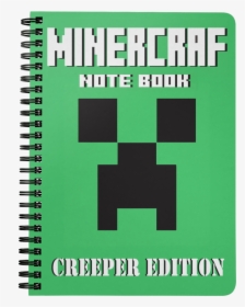 Minecraft Spiralbound Notebook Creeper Normal Size - Minecraft Creeper, HD Png Download, Transparent PNG