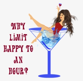 Woman In Martini Glass Png - Classic Cocktail, Transparent Png, Transparent PNG