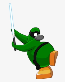 Image Green Ninja Png Wiki Fandom Lightsaberpng - Ninja Penguin Green, Transparent Png, Transparent PNG