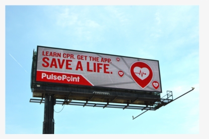 Pulsepoint Community Outreach Marketing Billboard - Billboard, HD Png Download, Transparent PNG