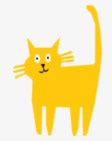 Carnivoran,kitten,yellow - Clip Art, HD Png Download, Transparent PNG