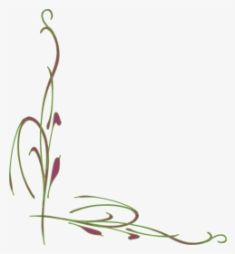 Green Vine Png - Flower Vines Frame Transparent Background, Png Download, Transparent PNG