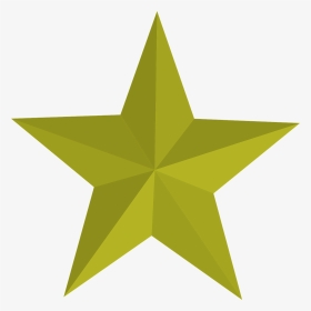 Five, Five-pointed Star, Gold, Gold Star, Pointed, - Five Pointed Star Png, Transparent Png, Transparent PNG