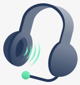 Illustration Of Headphones With A Mic - Headphones, HD Png Download, Transparent PNG