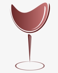 Transparent Champagne Clipart - Glass Of Wine Logo Abstract, HD Png Download, Transparent PNG
