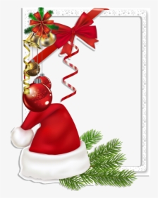 Christmas Frames With Santa, HD Png Download, Transparent PNG