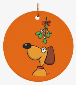 Dog And Mistletoe Limited Edition Christmas Ornament - Ideas, HD Png Download, Transparent PNG