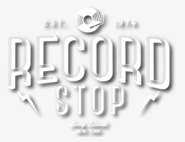 Record Stop Vinyl Records, Turntables, Music Accessories, - Black-and-white, HD Png Download, Transparent PNG