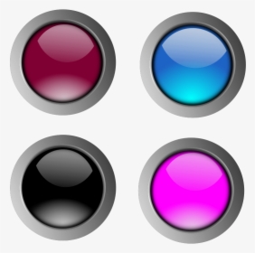 Round Glossy Buttons - Glossy Buttons, HD Png Download, Transparent PNG