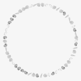 Chain,jewellery,body Jewelry - Seashell Round Border Clipart Png, Transparent Png, Transparent PNG
