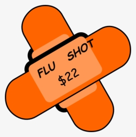 Bandaid Flu Shot Clip Art At Vector Clip Art - Clip Art, HD Png Download, Transparent PNG