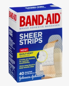 Band Aid Sheer Strips 40 Count, Assorted Sizes, HD Png Download, Transparent PNG