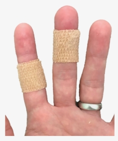Placing Coban Tape, Or A Band-aid Around The Joint - Coban Finger Tape, HD Png Download, Transparent PNG