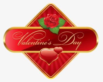 Clipart Rose Valentines - Portable Network Graphics, HD Png Download, Transparent PNG