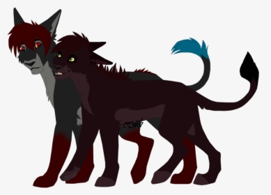 Black Cat Whiskers Demon Canidae - Wolf, HD Png Download, Transparent PNG