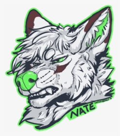 Snarky Wolf Face- By Tape {nma} - Wolf Head Png Cartoon, Transparent Png, Transparent PNG